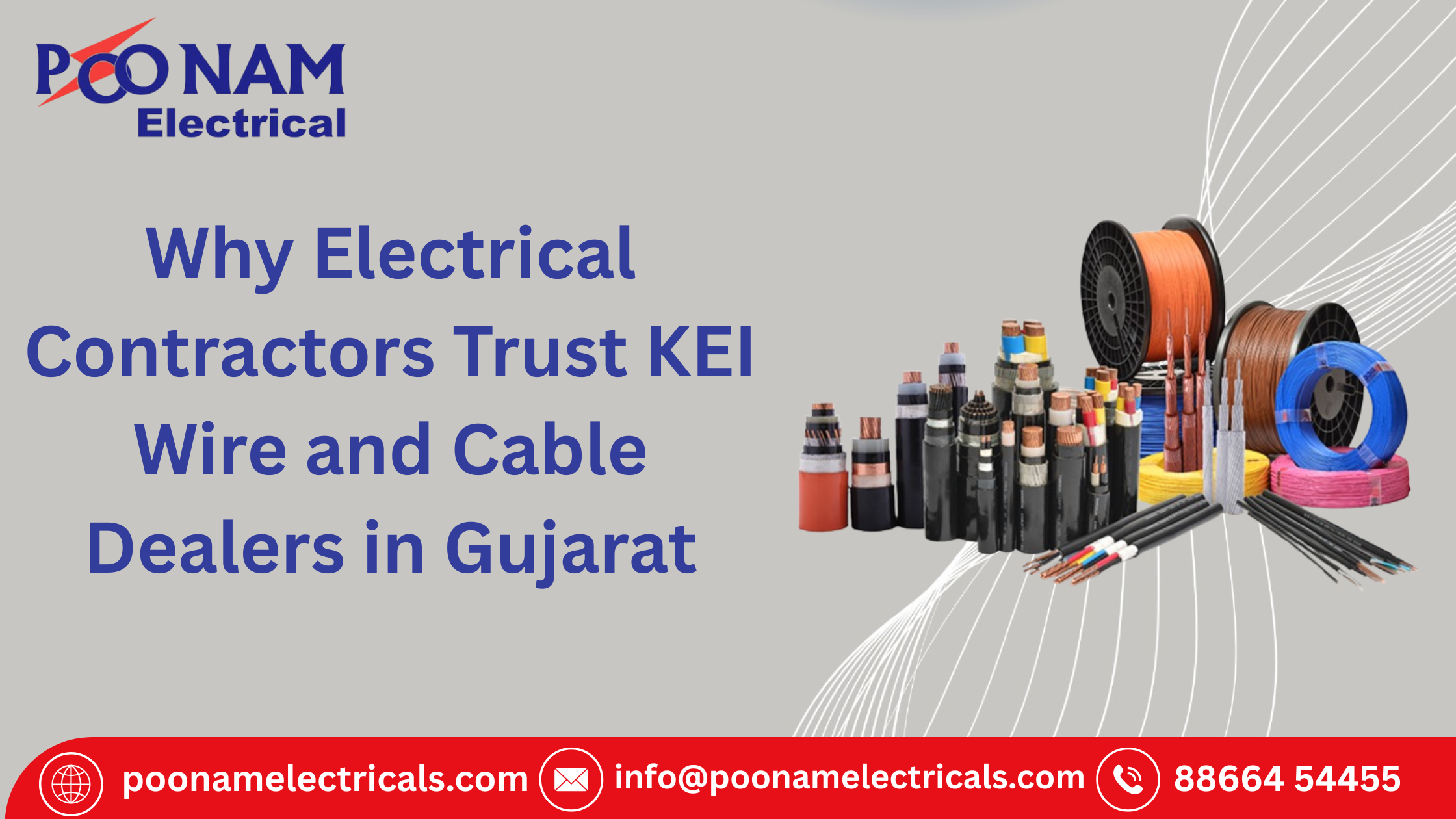 Why Electrical Contractors Trust KEI Wire and Cable Dealers in Gujarat